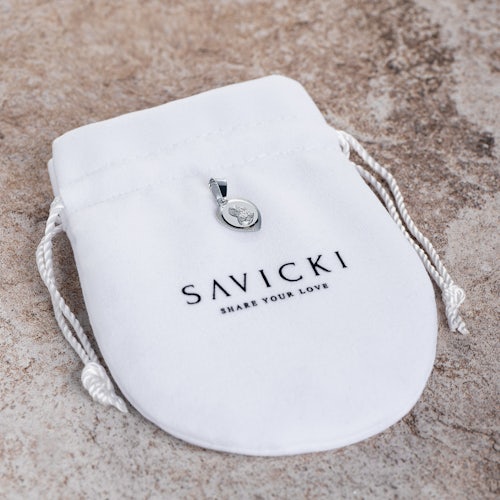 Medalik serce Savicki: srebrny